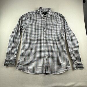 Rodd Gunn Albini Shirt Mens XXL Plaid Sports Fit Textured Button Up